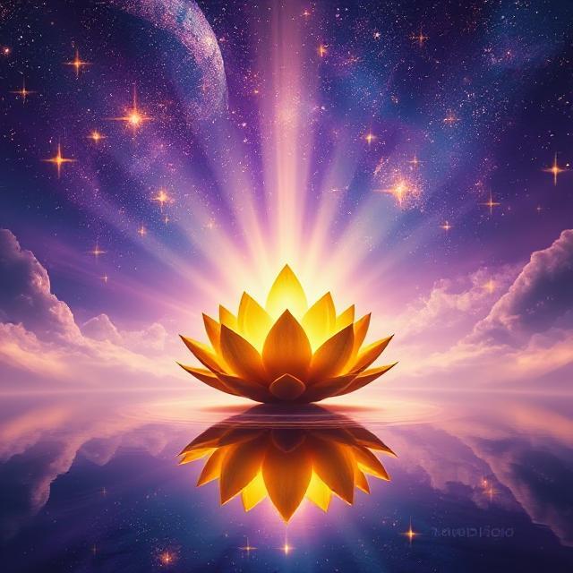 Cosmic lotus background